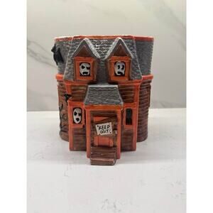 Vintage Lotus 80s Ceramic Halloween Haunted House Village